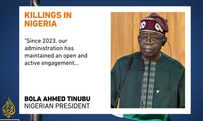 Presiden Nigeria Bola Ahmed Tinubu [Foto: tangkap layar video Al Jazeera]
